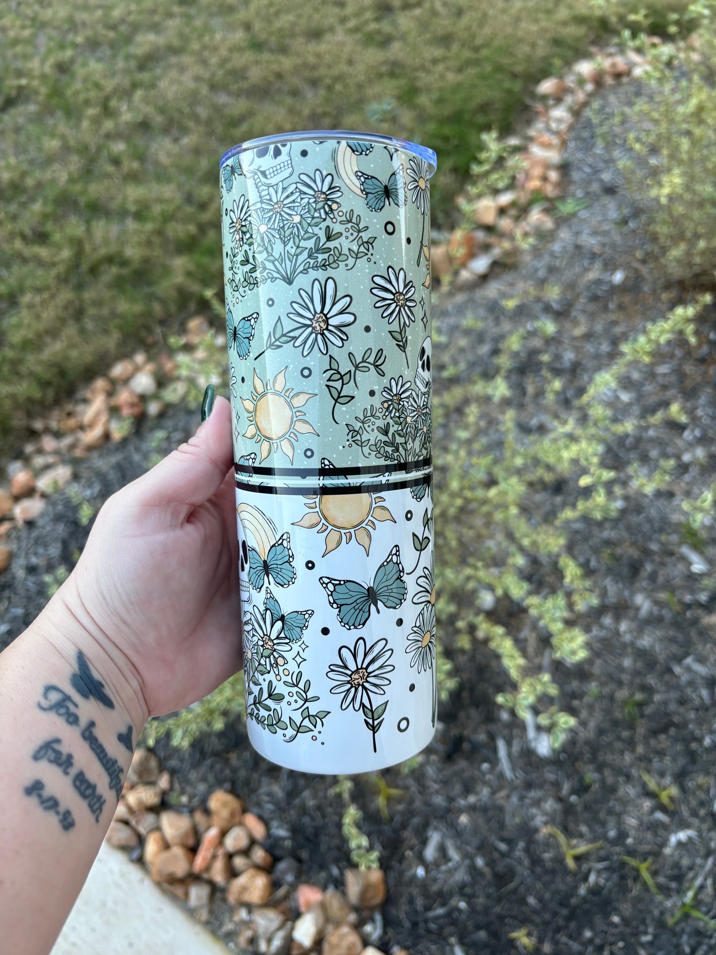 Skellie daisy tumbler