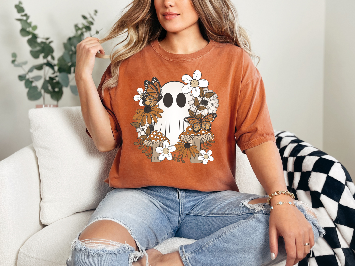 Fall ghost floral