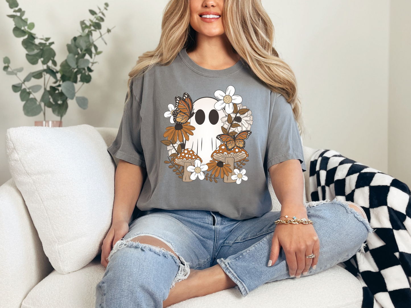 Fall ghost floral