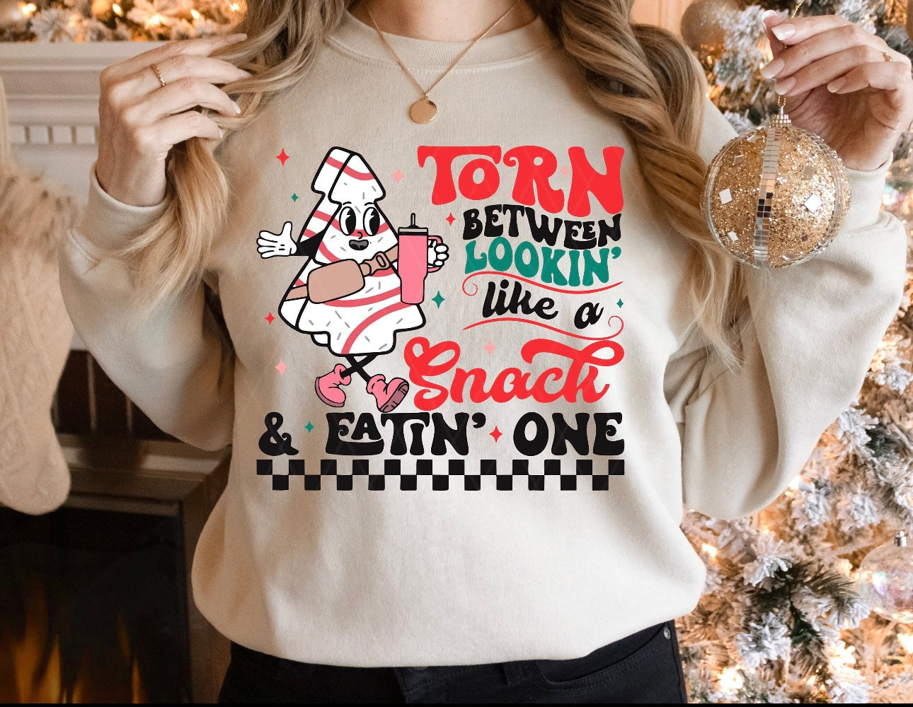 Torn Between Looking Like A Snack Or Eating One Christmas Sweater