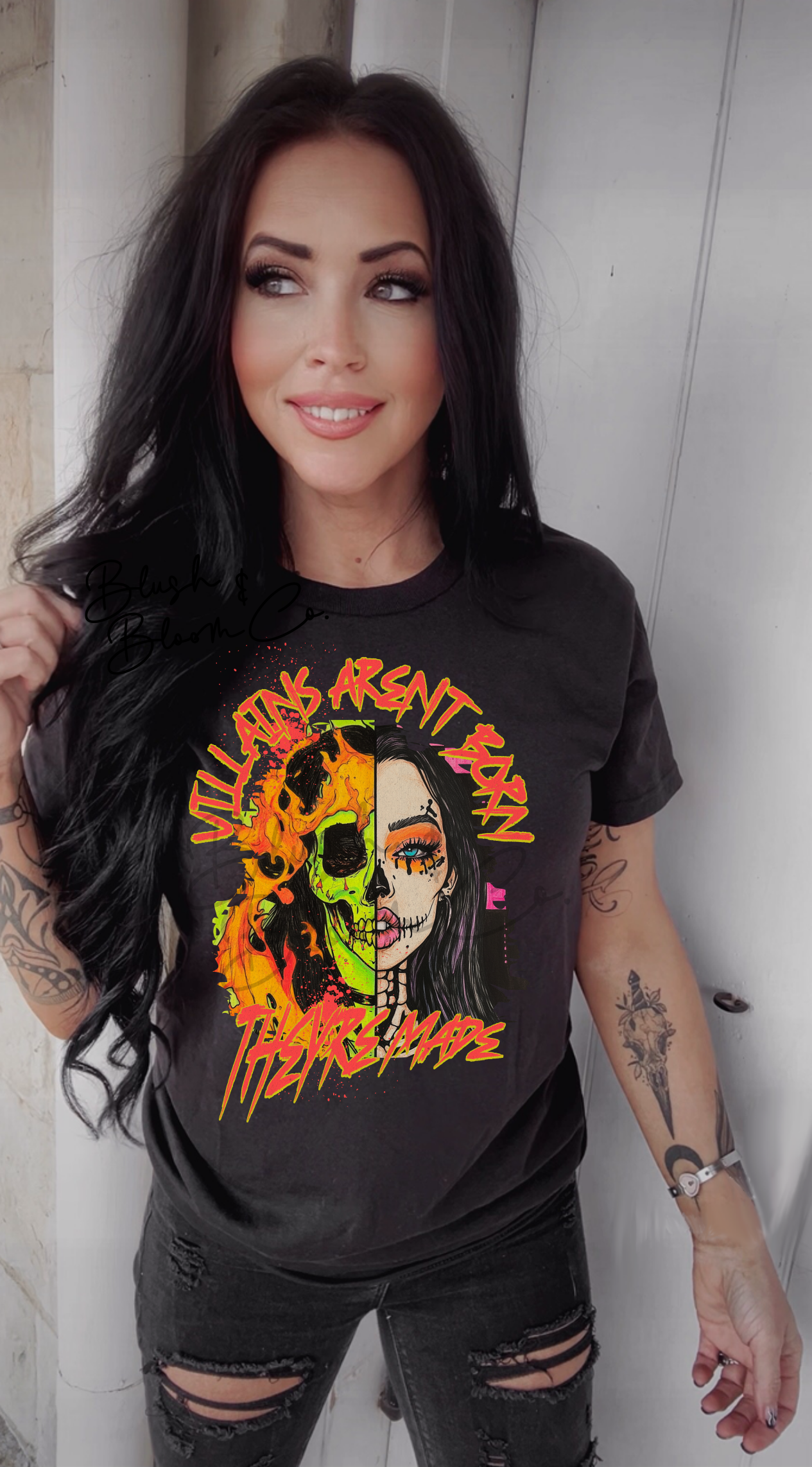 Villains aren't born tee