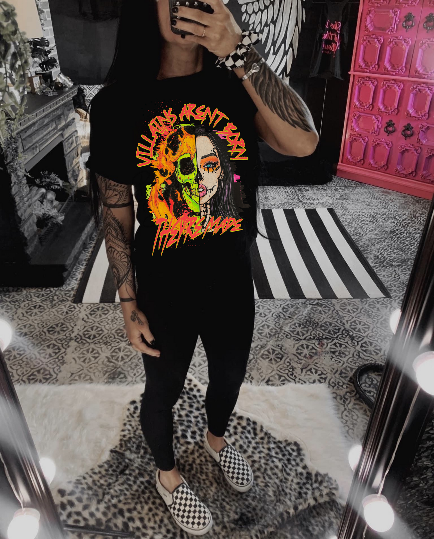 Villains aren't born tee