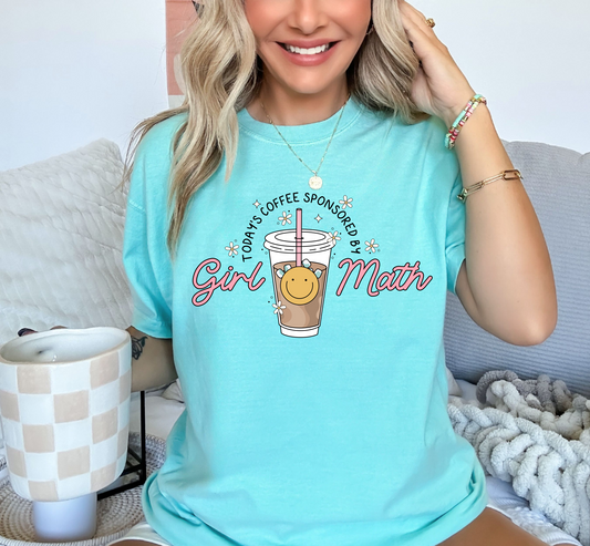 Girl math comfort color tee