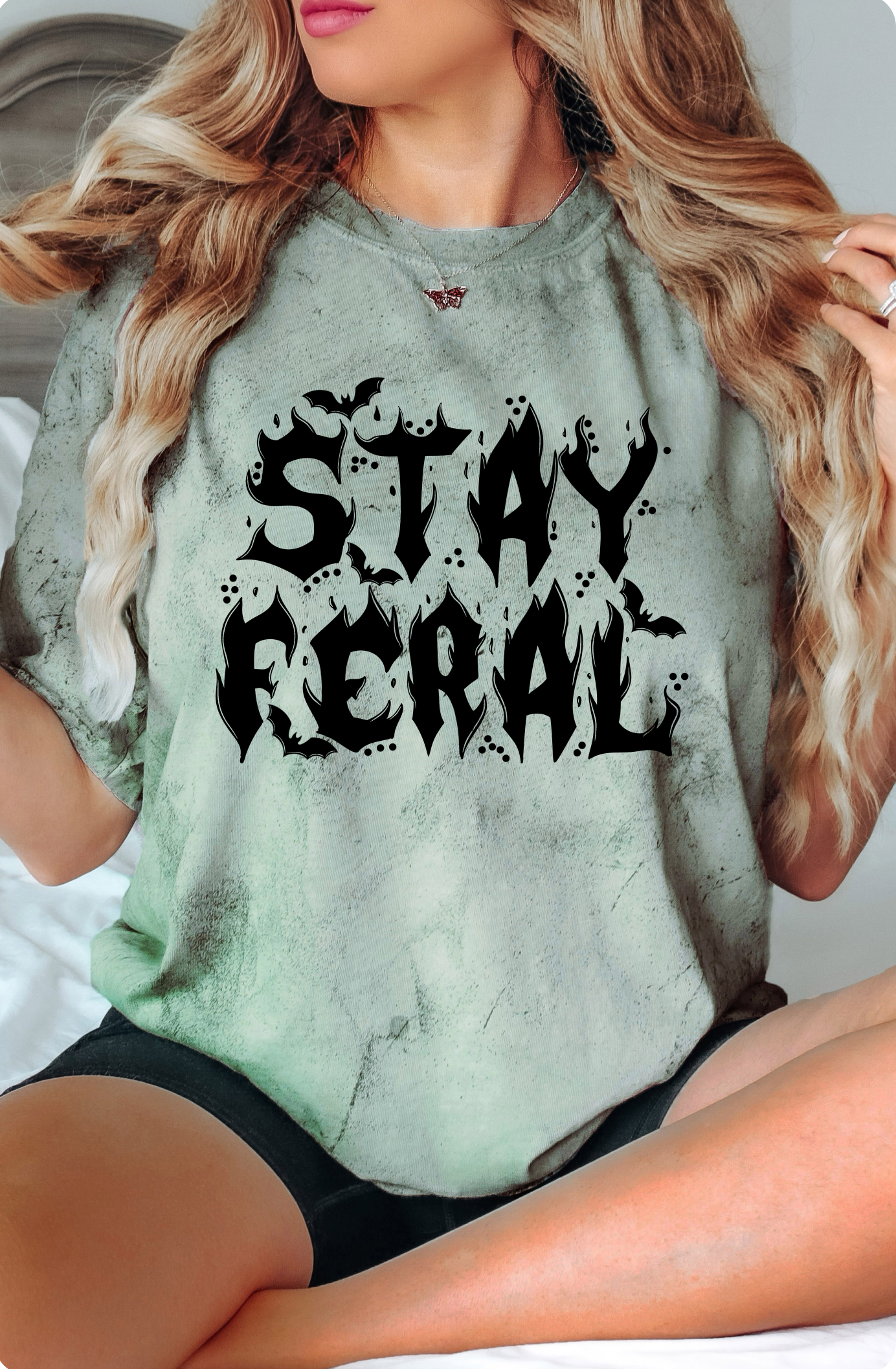 Stay feral tee