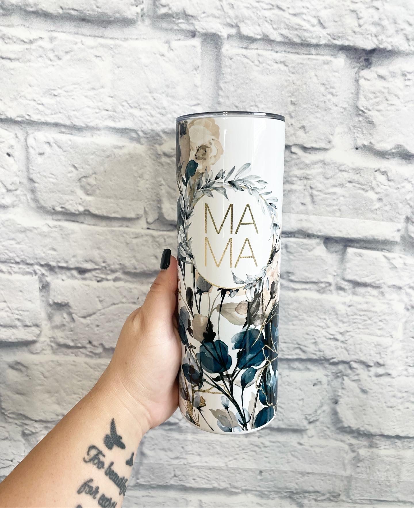 Mama navy floral